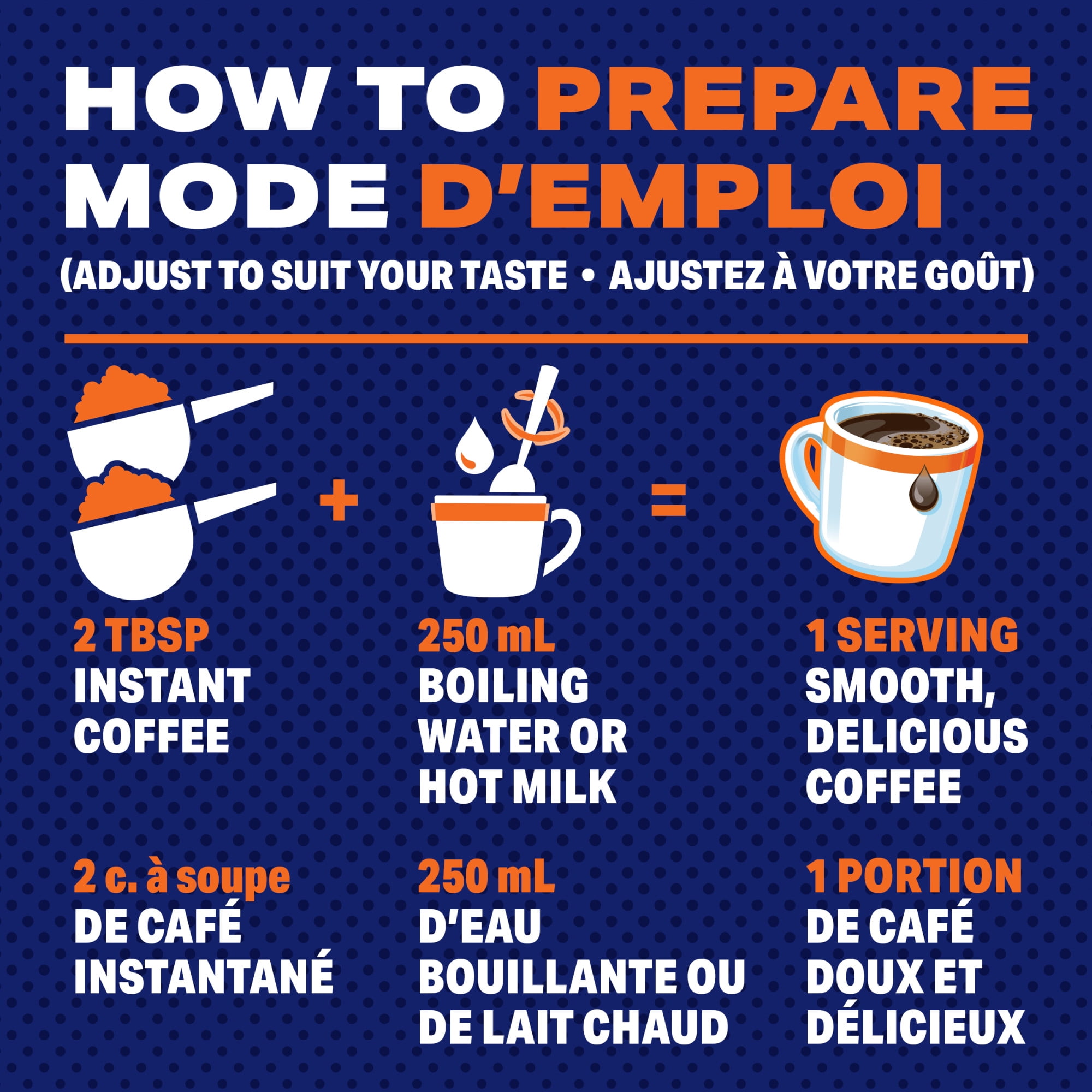 Café Vanille Française Mélange Instantané De Boissons Au Café 240g