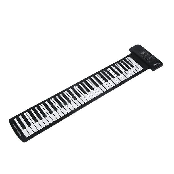 Piano Electrónico Portátil y Versátil, 61 Teclas Con 128 Tonos y Ritmos, 45 Canciones de Demostracia, Teclado Flexible Y Repleto de Funciones