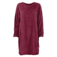 thumbnail image 5 of 2025 Robe Chandail d'Hiver pour Femmes en Tricot Tendance Col Roulé Chaude à Manches Longues par-Dessus la Robe avec Poche Mini Robe Chandail, 5 of 5
