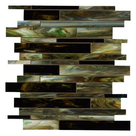 Marazzi Catwalk Random Sized Glass Mosaic Tile in Jade Jellies
