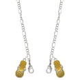 thumbnail image 1 of Silvertone Yellow Paw Flip Flop Silvertone Face Mask Necklace, 1 of 2