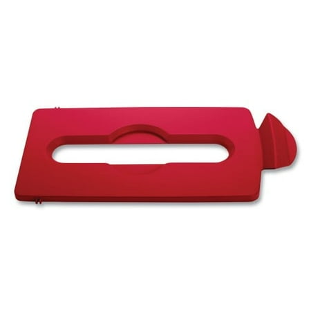 

Rubbermaid Commercial Slim Jim Paper Recycling Top 16.5 x 8 x 0.5 Red (2007194)