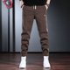 thumbnail image 3 of Pantalones deportivos de pana estilo harén para hombre, pantalones deportivos lisos de estilo coreano, pantalones deportivos de moda elásticos planos L para hombre, 3 of 5