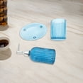 thumbnail image 3 of Unique Bargains Bathroom Accessories Kit 3Pcs Blue, 3 of 4