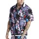 thumbnail image 3 of Camisas Hombre Camisa de manga corta de ocio de vacaciones de viaje de estilo de impresión de verano para hombres (B, XXL), 3 of 4