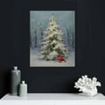 thumbnail image 4 of ONETECH Gallery Wrapped Canvas Wall Art Print for Holiday Decor, 16x20, Cardinals and Christmas, 4 of 4