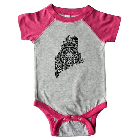 

Inktastic Maine Silhouette Mandala Gift Baby Boy or Baby Girl Bodysuit