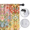 thumbnail image 4 of Blackout Kids Curtains,Pioneer Flower Floral Print Pattern Children's Insulated Curtains Set Of 2,Bedroom Essentials,Toddler Room Decor 52"x84", 4 of 5