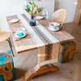 thumbnail image 6 of Tnobhg Table Runner with Tassels Hollow Design Protective Table Cloth for Dining Table Farmhouse Decoration, 6 of 7