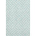 thumbnail image 2 of Addison Rugs Mayfield Washable Transitional Squares Aqua Rectangle Rug, 3' x 5', 2 of 6