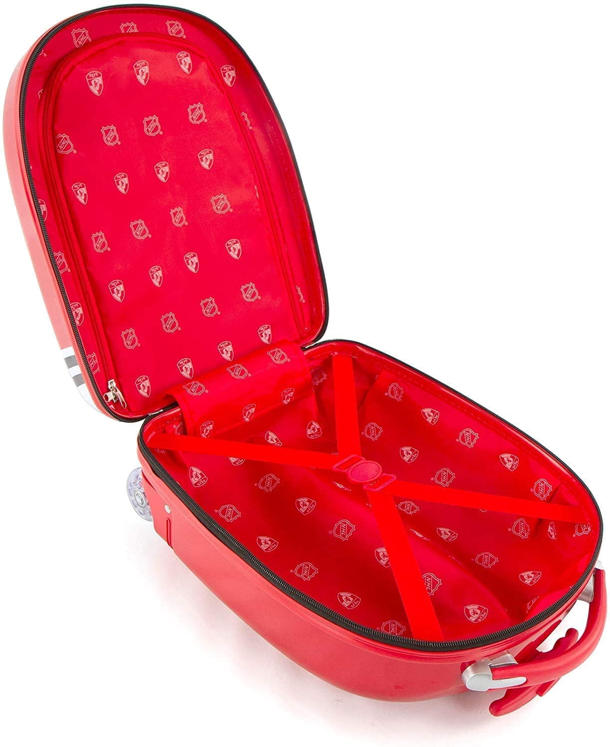 Chicagoo Bulls Hardside Carry-on Wheeled Luggage for Kids- 18 inch Travel Trolley Suitcase