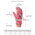 thumbnail image 2 of GYRATEDREAM Kids Waterproof Winter Snow Gloves Ski Gloves for Boy Girl Outdoor Warm Thickening Snowboard Gloves 6-12 Years, 2 of 8