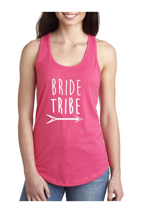 Bride Tribe with Arrow Racerback Tank
