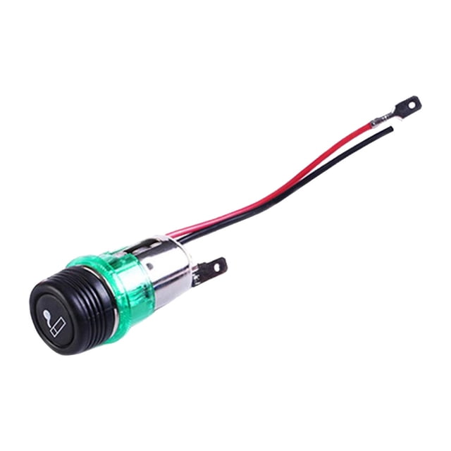 Encendedor Cigarrillos 12 V Con Cable Toma Corriente Automática Enchufe (verde)