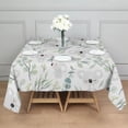 thumbnail image 3 of Pioneer Flower Floral Print Pattern Square Tablecloth,Waterproof Square Table Cover,Wipeable Spillproof Washable Table Cover for Home Kitchen Party Decor 42"X42"(107x107cm), 3 of 6