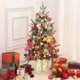 thumbnail image 1 of 3-foot artificial christmas trees con lighting, elk base, 70 LED lights, battery operated y timer function, 1 of 7