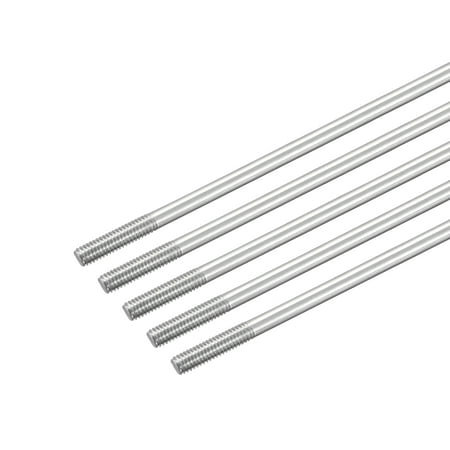 

M4x180mm 304 Stainless Steel Push Rod Double End Threaded Rod for DIY 5Pack