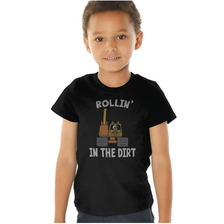 

Blippi Rollin in the Dirt Kids T Shirt (2) for Toddler Boys and Girls Black