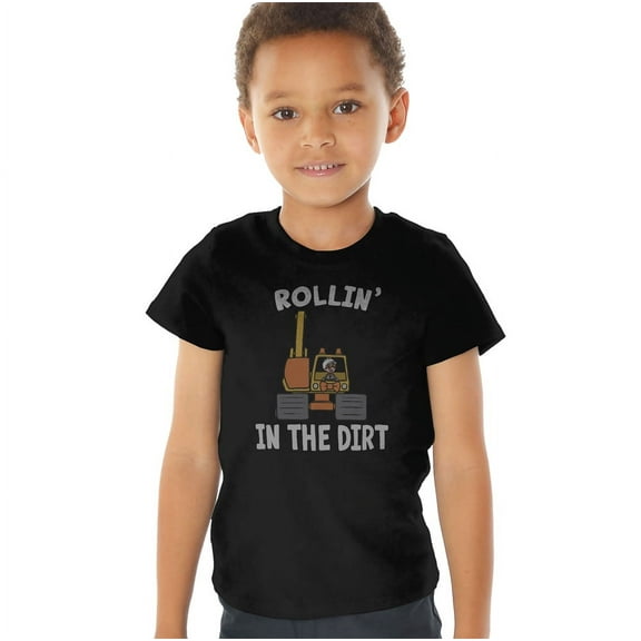 Blippi Rollin' in the Dirt Kids T Shirt (2) for Toddler Boys and Girls, Black