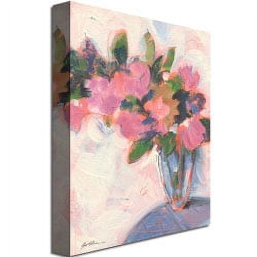 Trademark Art "Pink Floral Reverie" Canvas Art by Shelia Golden