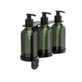 thumbnail image 3 of Wall Mounted Non-Perforated Stainless Steel Soap Dispenser Hotel Shampoo & Body Wash Separate Bottle Bathroom Kitchen Bath, 3 of 9