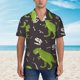 thumbnail image 2 of Fotbe Dinosaur Skeleton Camisa Hawaiana para Hombre Unisex – Camisa Casual de Verano con Botones de Manga Corta de Algodón y Lino,3X-Large, 2 of 7
