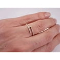 thumbnail image 4 of 1.00Ct Round Cut Lab-Created Diamond Women's Nail Design Ring 14k Yellow Gold Plated Silver, 4 of 5