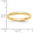 thumbnail image 3 of Primal Gold 14 Karat Yellow Gold 2.5mm Half Round Band Size 11, 3 of 6