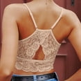 thumbnail image 3 of Women Solid Color Lace Crop Top Lace Adjustable Shoulder Strap, 3 of 4
