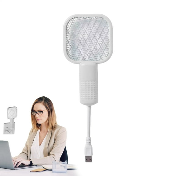 AOKAILA Fly Swatter Electric Fly Swatter Electric Zapper 5-Layer Safety Mesh Trap with Attractant LED Light Lamp Catcher for Backyard Patio Camping approving