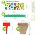 thumbnail image 2 of 50 Set Garden Paper Pot Craft Kit, Biodegradable Seed Starter Pots with Adhesive Foam Stickers and Pots Labels, Seed Starter Pots for Kids Spring Summer Early Graduation DIY Crafts, 2 of 7