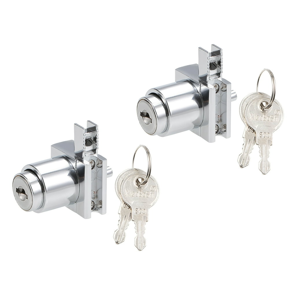 Push Lock for Sliding Glass Door Fits 5mm Thick Keyed Alike 2