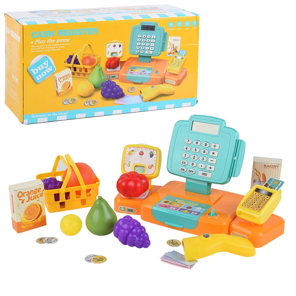 Details about   NEW Keenway Kids Toy Electronic Cash Register Pretend Play Food Money Sounds 