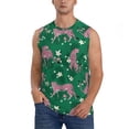 thumbnail image 2 of Picia Tropical Leopard mens Cotton Tank Undershirts , Moisture-wicking Ribbed Tanks, Lightweight Cotton Tank Undershirts-X-Large, 2 of 8