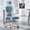 Blue, variant on TRALT Ergonomic Office Chair - Desk Chair with Adjustable Headrest Lumbar Support Computer Chair - Mesh Comfy Chair with Flip-up Armrests - Gaming Chairs for Adults Home Office (Leather, White)