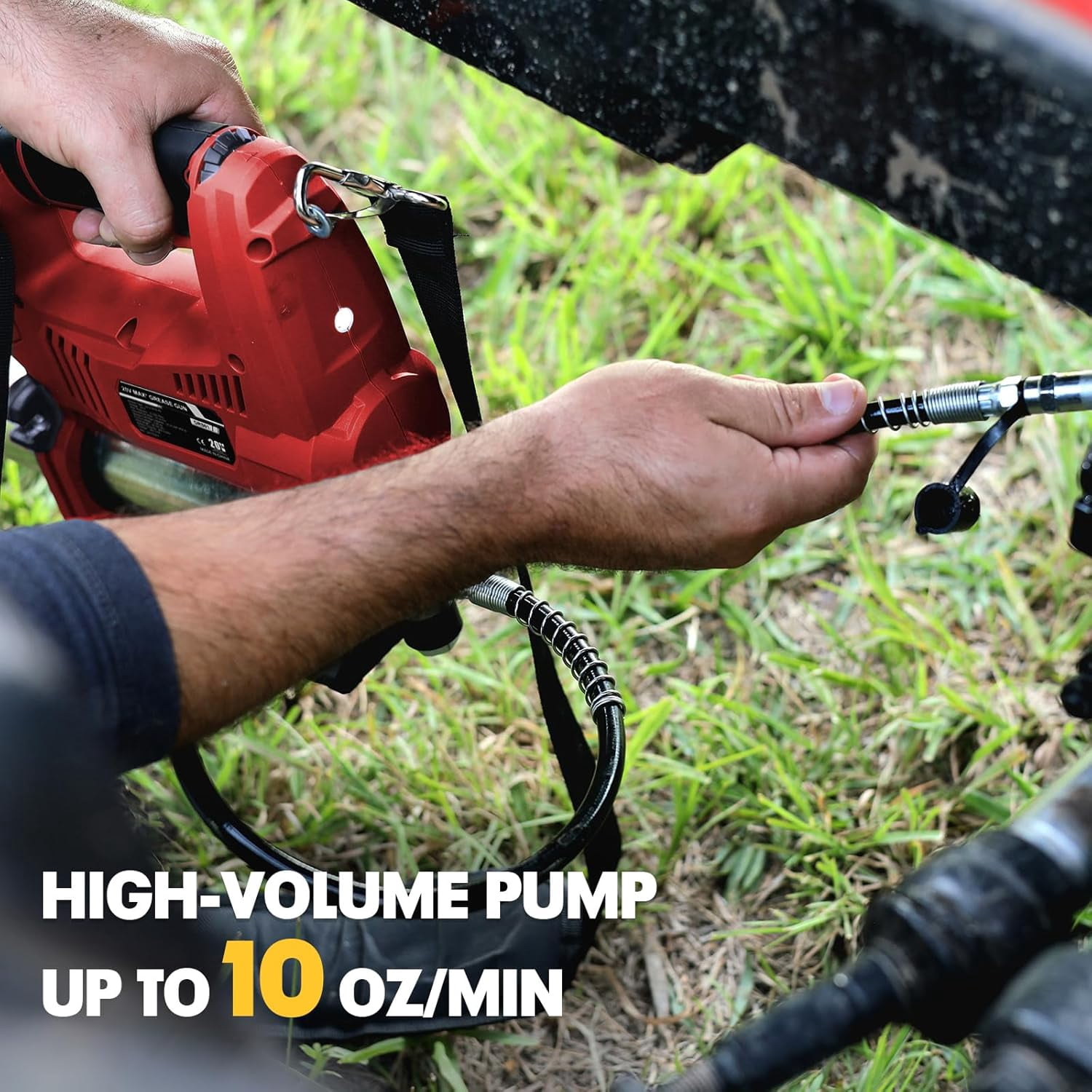 Brushless Power Grease Gun Compatible with Milwaukee 18V Battery (Tool ONLY)