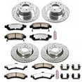 thumbnail image 3 of PowerStop Front and Rear Z36 Truck & Tow Carbon-Fiber Ceramic Brake Pad and Drilled and Slotted Rotor Kit Fits: BUICK CHEVROLET GMC ISUZU SAAB Select Models K2062-36, 3 of 9