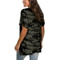 thumbnail image 5 of Womens Shirts Short Sleeve Flowy Tops High Low Tunic V Neck Casual Loose Tshirts, 5 of 5