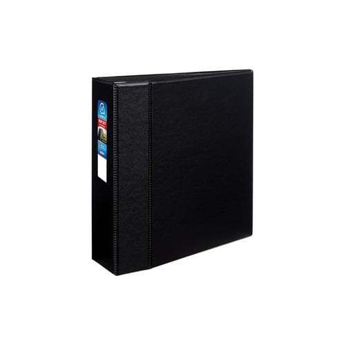 Avery 4' Heavy Duty Binder, One-Touch EZD Ring, Black, 780 Sheets 4' Binder Capacity - Letter - 8 1/2' x 11' Sheet Size - 780 Sheet Capacity - 3 x D-Ring Fastener(s) - 4 Internal Pocket(s) - Chip