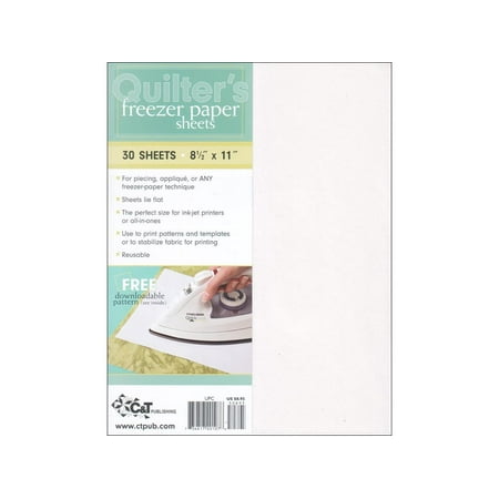 C&T Quilter's Freezer Paper Sheets 8.5x11 30pc