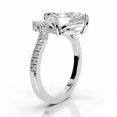 thumbnail image 3 of Edge Jewel Anniversary Gift - Marquise Cut 2.2 Ct Excellent Diamond Ring for Her - 14K White Gold Plated Ring for Her - V Shape Eternity Crown Ring for Women, 3 of 3