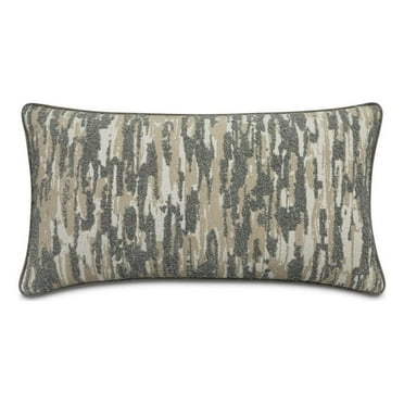 Moonbeam Tillman 13" x 24" Chenille Oblong Pillow - Dove Gray in Set of 2
