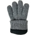thumbnail image 4 of Bruceriver Men's Pure Wool Knitted Gloves with Lining with Rib Design, 4 of 6