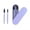 Purple, variant on Reusable Silicone Eyelash and Eyebrow Brush with ABS Handle and Portable Design for Makeup Application and Cleaning