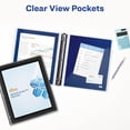 thumbnail image 5 of 2PK Avery Flexi-View Binder with Round Rings, 3 Rings, 1" Capacity, 11 x 8.5, Black (17686), 5 of 9