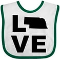 thumbnail image 3 of Inktastic Love Nebraska Boys or Girls Baby Bib, 3 of 4