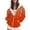Orange, variant on Women's Hoodies Sweatshirts Casual Zip Hoodie with Front Pockets for Women Everyday Comfort Orange S