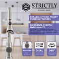 thumbnail image 3 of Strictly Sinks Traditional Pull Down Kitchen Faucet Nickel 360° Swivel Spout Spray & Stream Modes, 3 of 8