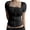 Black, variant on Musuos Women Summer Crop Tops, Short Sleeve Square Neck Patchwork T-shirt Streetwear for Casual Daily