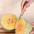 thumbnail image 3 of Stainless Steel Melon Fruit Decoration Carving Knife For DIY Cutting And Scooping Watermelon Cantaloupe Ice Cream, 3 of 5